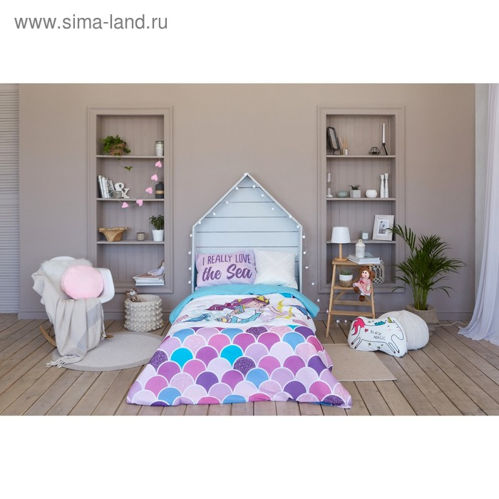 Постельное бельё &laquo;Этель&raquo; 1.5 сп Really mermaid 143*215 см, 150*214 см, 50*70 см -1 шт,100% хл, бязь