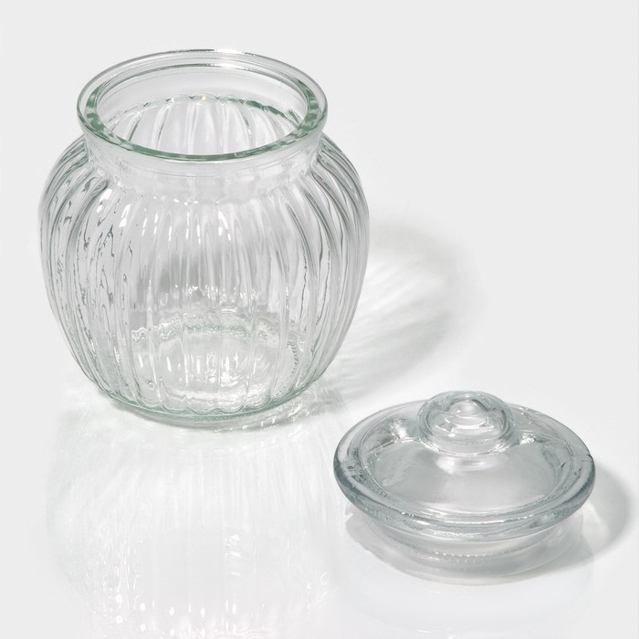 Банка стеклянная для сыпучих продуктов &laquo;Рея&raquo;, 500 мл, 12&times;14 см