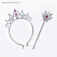 Карнавальный набор &laquo;Маленькая фея&raquo;, 2 предмета: жезл, ободок