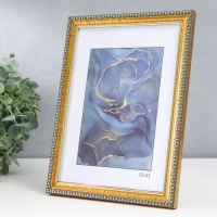 Фоторамка пластик "Камея" 15х21 см, золото Фоторамка пластик "Камея" 15х21 см, золото