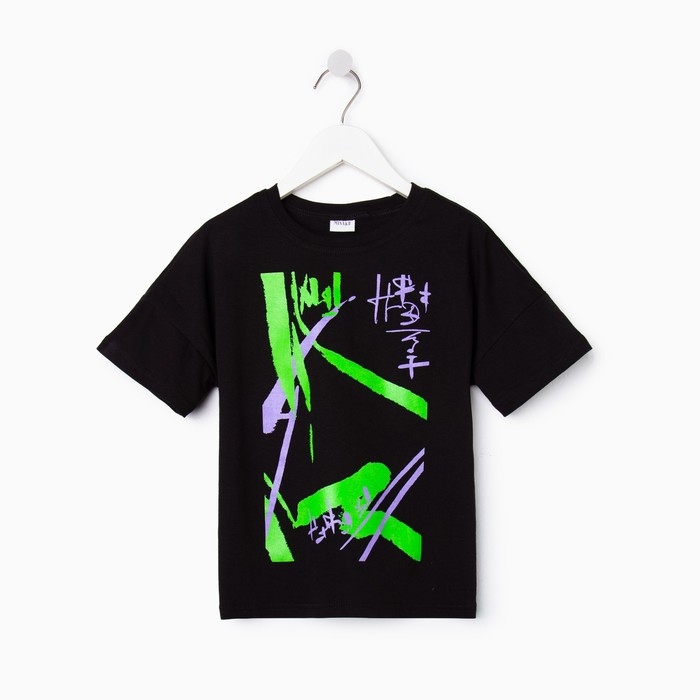 Футболка детская MINAKU Graffiti, цвет чёрный, рост 104 Футболка детская MINAKU Graffiti, цвет чёрный, рост 104