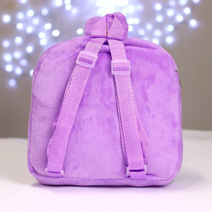 Рюкзак детский плюшевый для девочки &laquo;Зайка&raquo;, 24&times;24 см, на новый год