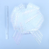 Бант - шар №10 «Полоски», белый Бант - шар №10 «Полоски», белый