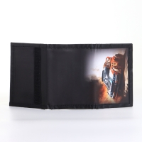 Кошелёк детский на липучке &laquo;Выбражулька&raquo;, цвет чёрный