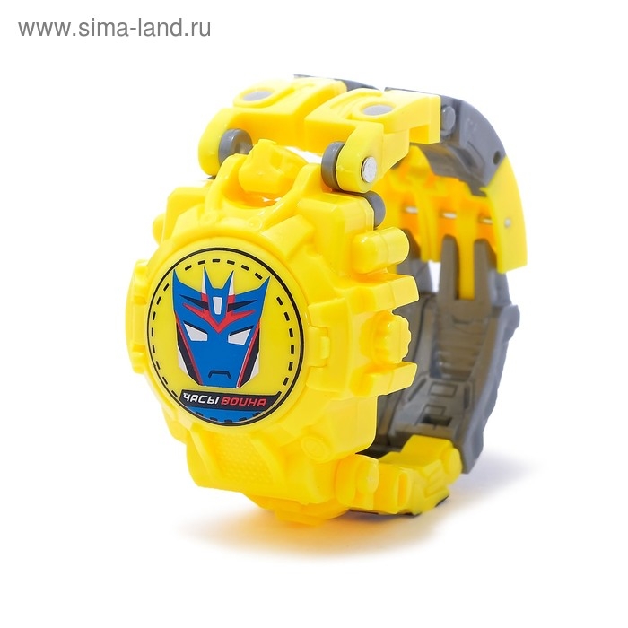 Робот «Часы», трансформируется, с индикацией времени, цвет жёлтый Робот «Часы», трансформируется, с индикацией времени, цвет жёлтый