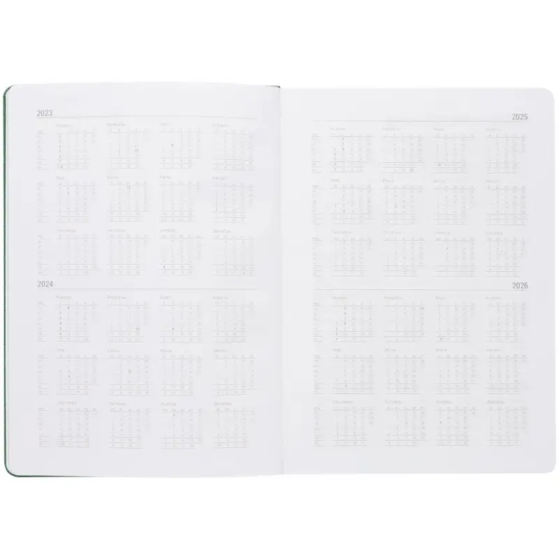 Ежедневник New Factor Metal, зеленый