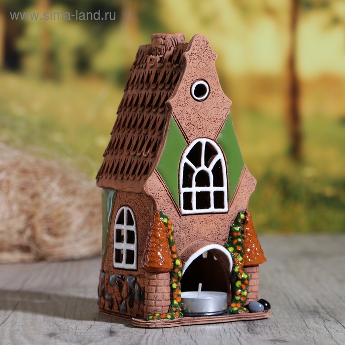 Аромалампа Домик &laquo;Краб&raquo;, 18 см, ручная работа, микс