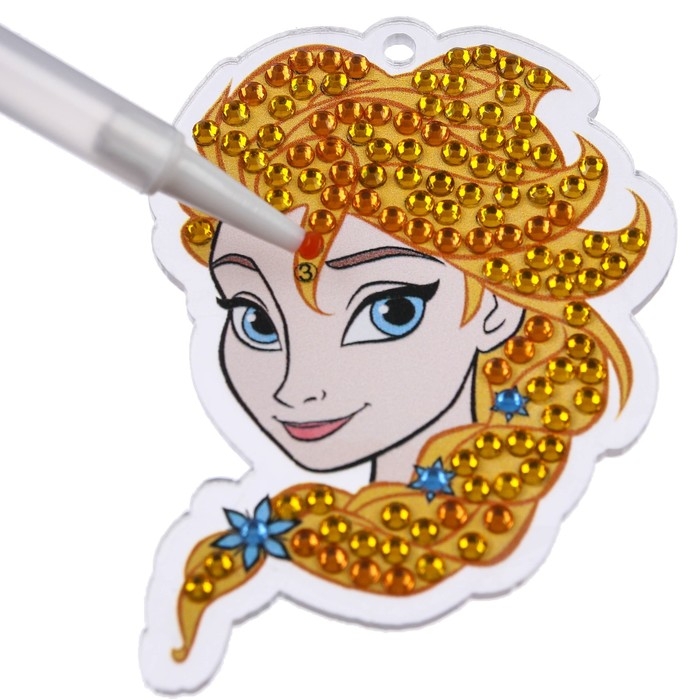 Алмазная мозаика на брелоке, 5.2х7.8 см, Холодное сердце Алмазная мозаика на брелоке, 5.2х7.8 см, Холодное сердце