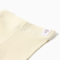 Комплект леггинсов детских MINAKU: Basic Line BABY, цвет молочный/кремовый, рост 74-80