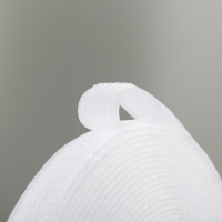 Липучка гибридная, 20 мм &times; 25 &plusmn; 1 м, цвет белый