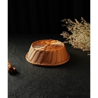 Корзинка для подачи Доляна «Капучино», 21×7 см, цвет коричневый Корзинка для подачи Доляна «Капучино», 21×7 см, цвет коричневый