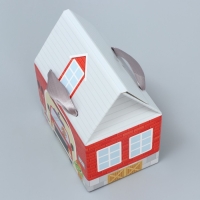 Коробка подарочная складная, упаковка, &laquo;Пожарная станция &raquo;, 15 х 18 х 10 см