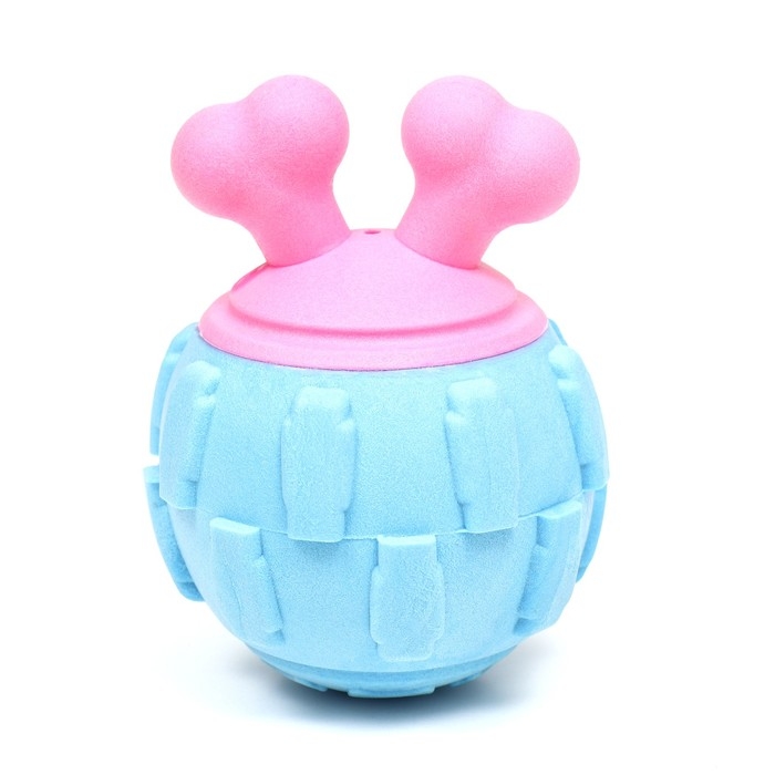 Игрушка для собак Игрушка для собак "Гиря", TPR, 11 см, голубая/розовая