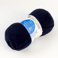 Пряжа "Ангорская тёплая" 40% шерсть, 60% акрил 480м/100гр (571 синий)
