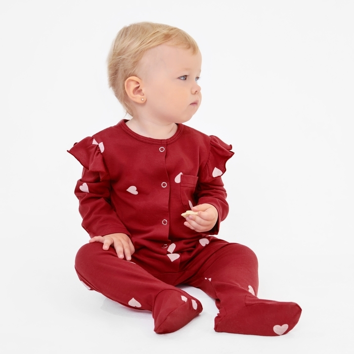 Комбинезон детский MINAKU, цвет красный, рост 74-80 см