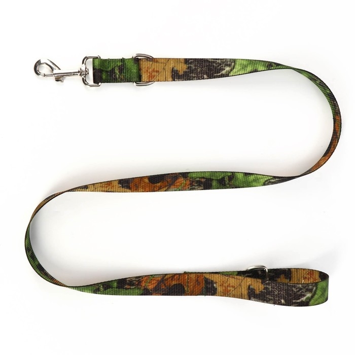 Комплект Комплект "Маскировка", поводок 130 х 2,5 см, ошейник-удавка 40-54 х 2,5 см, коричневый