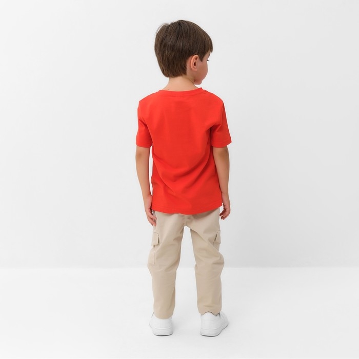 Футболка детская Disney "Молния", рост 98-104 (30), красный