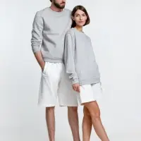 Свитшот унисекс Delta, серый меланж, размер S