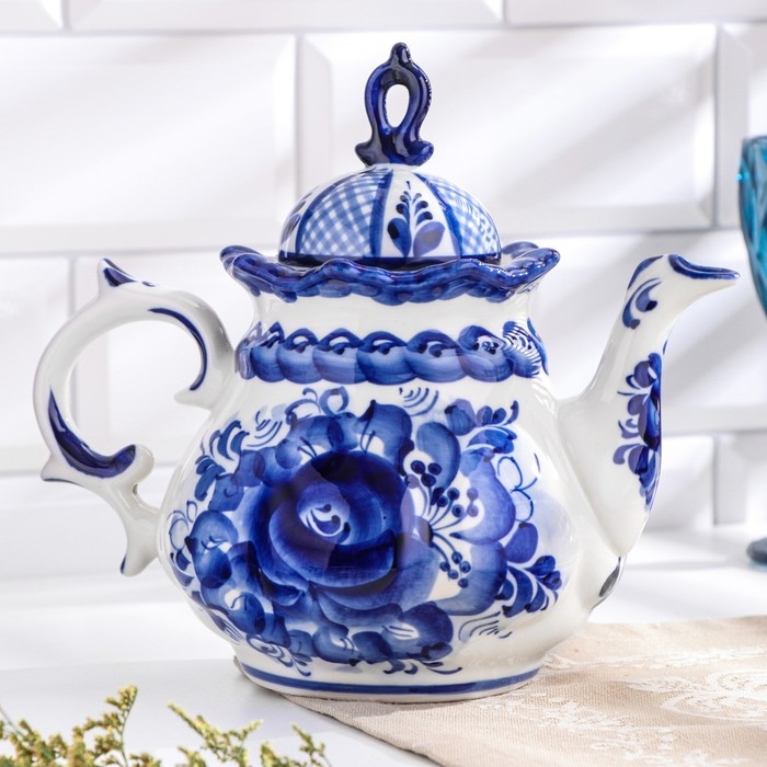 Чайник &laquo;Анимон&raquo;, 1 л, гжель