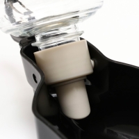 Поилка прогулочная фигурная, 500 мл, с мягким носиком, чёрная Поилка прогулочная фигурная, 500 мл, с мягким носиком, чёрная