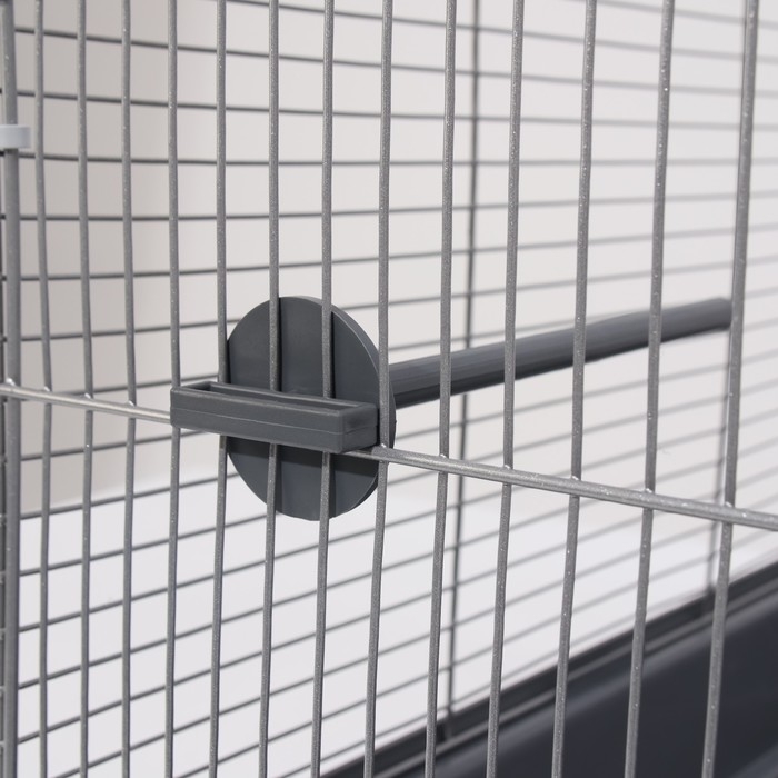 Клетка для птиц "Пижон" №104-Б, разборная, 2 секции, 58 х 40 х 88см, серая