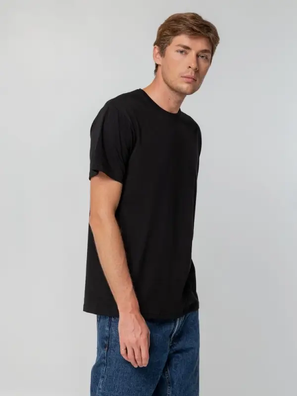 Футболка унисекс T-bolka 140, черная, размер S