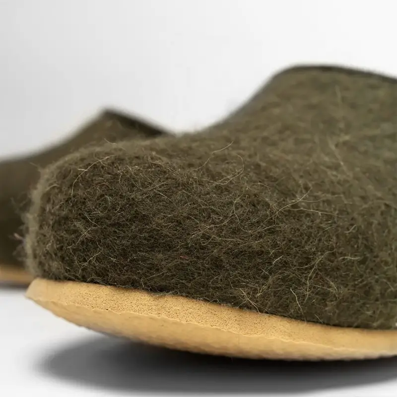 Домашние валенки Cant, зеленые (олива), размер 46