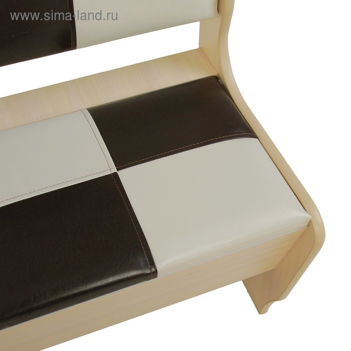 Кухонный уголок Домино стандарт, 1500х1000х840, Дуб млечный/Кож.зам