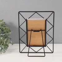 Фоторамка металл на 1 фото 10х15 см "Лофт. Треугольники" черный 18х1х22 см Фоторамка металл на 1 фото 10х15 см "Лофт. Треугольники" черный 18х1х22 см