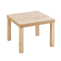 Стол журнальный ЛАКК, 550х550х440, Дуб светлый