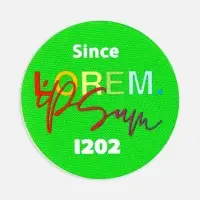 Наклейка тканевая Lunga Round, M, зеленый неон Наклейка тканевая Lunga Round, M, зеленый неон