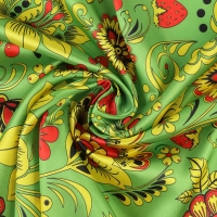 Лоскут для рукоделия, атлас, хохлома, 100 × 150 см Лоскут для рукоделия, атлас, хохлома, 100 × 150 см