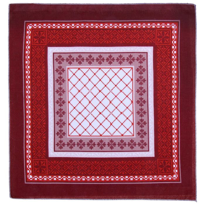 Мужские носовые платки Мужские носовые платки "Этель" размер 30х30 см, (набор 12 шт,) цвет коричневый, рисунок МИКС