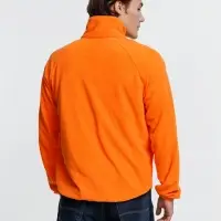 Куртка флисовая унисекс Fliska, оранжевая, размер XS/S