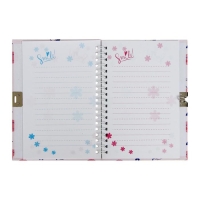 Записная книжка на замочке "Ягоды/Фрукты" А5-, 45 листов, в линейку, на гребне, МИКС Записная книжка на замочке "Ягоды/Фрукты" А5-, 45 листов, в линейку, на гребне, МИКС