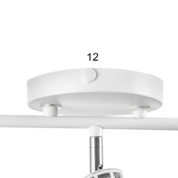 Светильник "Бостон" 3х60Вт Е14 белый/хром Светильник "Бостон" 3х60Вт Е14 белый/хром