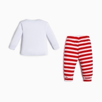 Комплект: джемпер и брюки Крошка Я &laquo;Мой первый НГ&raquo;, рост 62-68 см, цвет красный/белый