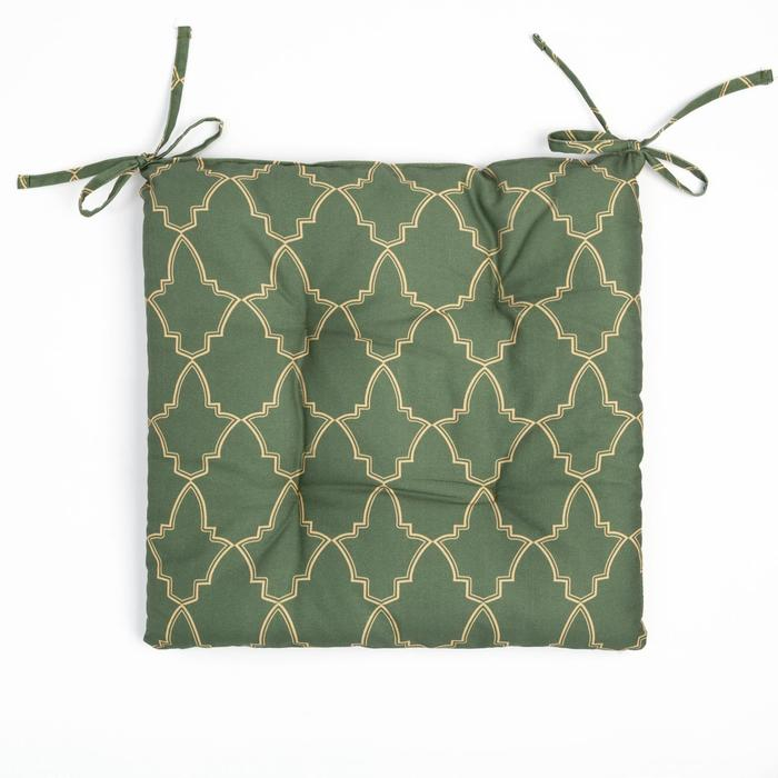 Сидушка на стул Этель "Gold ornament" 42х42х7см, 100%хл, саржа 190 г/м2