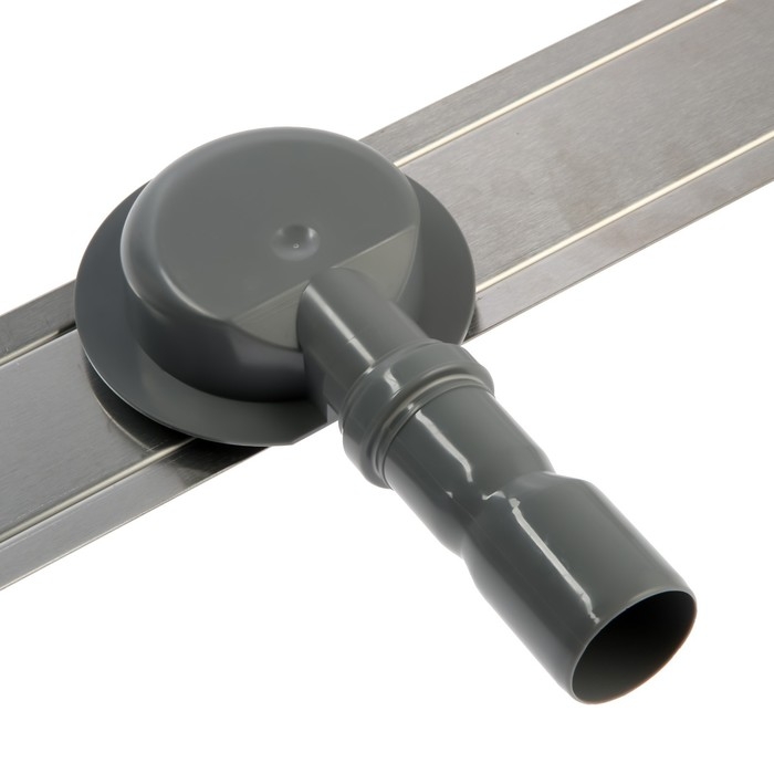 Трап ZEIN, c флaнцeм свободного вращения 360&deg;, 7х70 см, d=40/50 мм, нерж. сталь, сатин