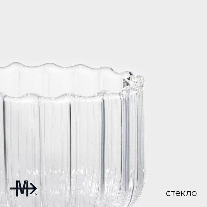 Стакан стеклянный Magistro «Полоска», 260 мл, 7,6×9 см Стакан стеклянный Magistro «Полоска», 260 мл, 7,6×9 см