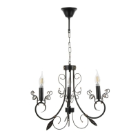 Люстра "Ариэль" 3xE14 40Вт черно-золотой 58х58х40,5-100 см BayerLux Люстра "Ариэль" 3xE14 40Вт черно-золотой 58х58х40,5-100 см BayerLux