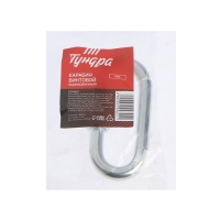 Карабин винтовой ТУНДРА krep, М10, оцинкованный, 1шт Карабин винтовой ТУНДРА krep, М10, оцинкованный, 1шт