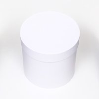 Шляпная коробка белая, 18 х 18 см Шляпная коробка белая, 18 х 18 см