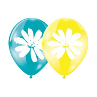 Шар латексный 12" &laquo;Ромашки&raquo;, набор 50 шт., цвета МИКС