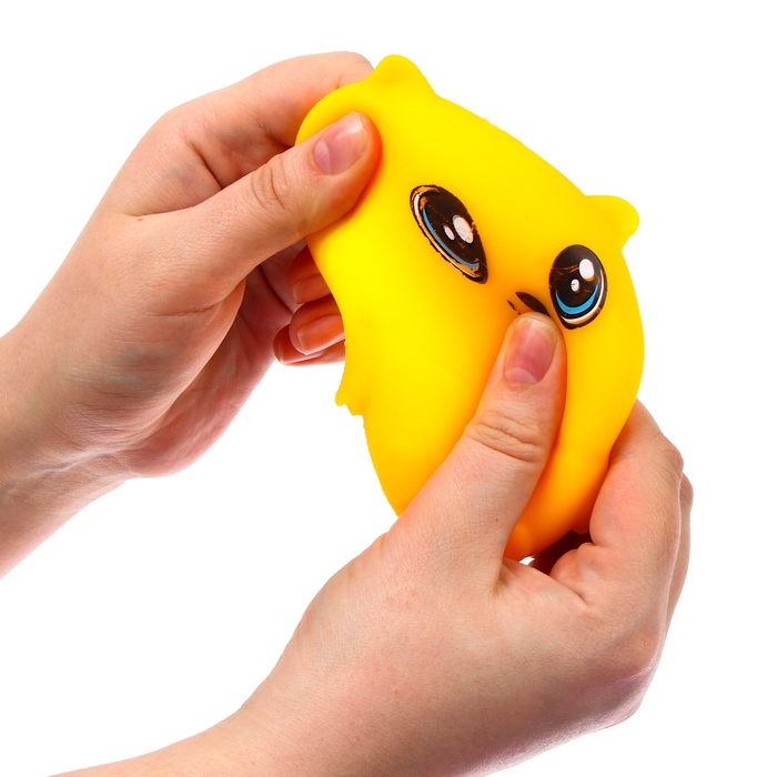 Антистресс сквиш мялка &laquo;Мишка&raquo;,с пастой, в пакете