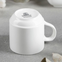 Кружка фарфоровая штабелируемая Wilmax, 250 мл, цвет белый Кружка фарфоровая штабелируемая Wilmax, 250 мл, цвет белый