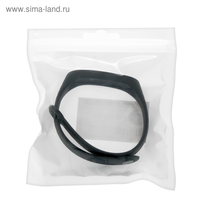 Ремешок для фитнес-браслета Mi Band 3/4 Luazon, ребристый, черный