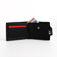 Портмоне мужское на магните, отдел для купюр, для карт, для монет, цвет чёрный