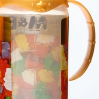 Бутылочка для кормления &laquo;Мармелад M&B&raquo;, классическое горло, 250 мл., от 0 мес., цилиндр, с ручками