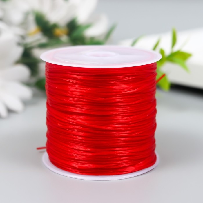 Нить-резинка без оплетки для бисера 30 м, МИКС Нить-резинка без оплетки для бисера 30 м, МИКС